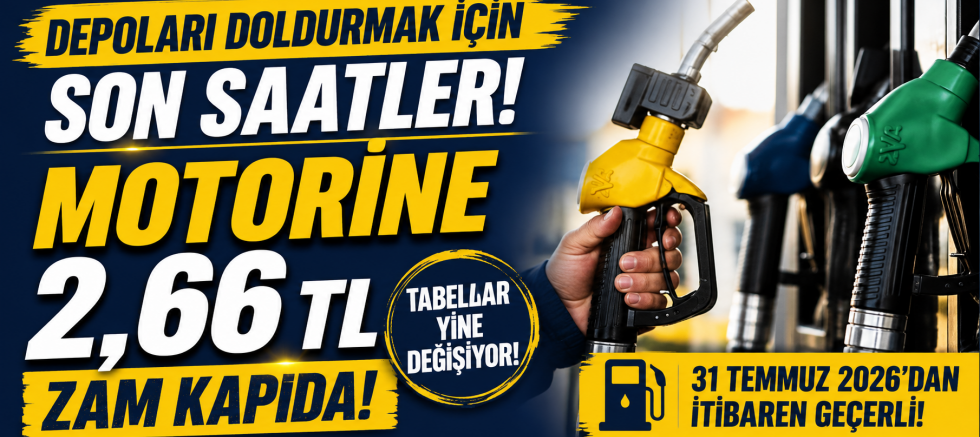Pompa Fiyatları Uçuyor! Motorine Bu Gece Büyük Zam