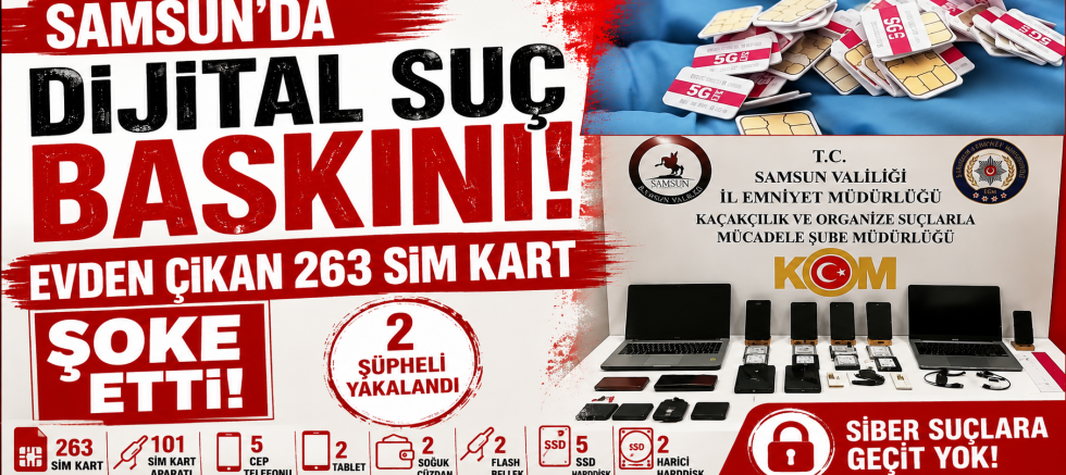 Samsun’da Dijital Ağ Çökertildi!