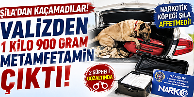 Şila’dan Kaçamadılar! Samsun’da Valizi Açan Polisler Gözlerine İnanamadı