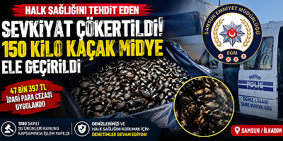 Sofralara Girmeden Yakalandı! Samsun'da 150 Kiloluk Kaçak Midye Alarmı