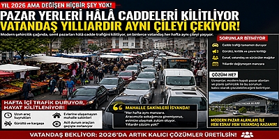 Yıl 2026 Ama Aynı Çile! Semt Pazarları Hâlâ Caddeleri Esir Alıyor