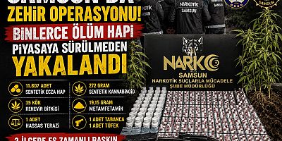 Zehir Ticareti Çökertildi! Samsun'da 8 Şüpheli Gözaltında